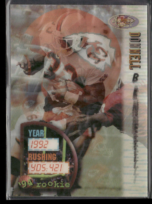 Donnell Bennett 1994 Sportflics #163 RC Kansas City Chiefs