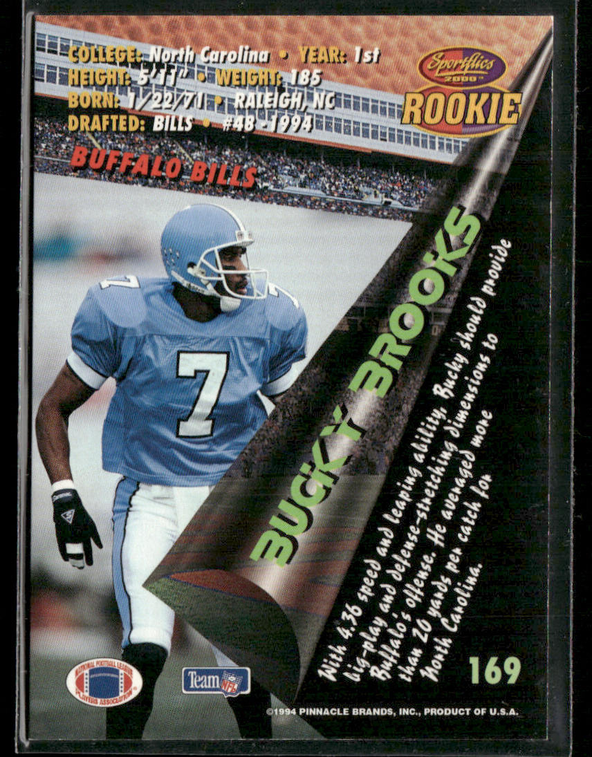 Bucky Brooks 1994 Sportflics #169 RC Buffalo Bills