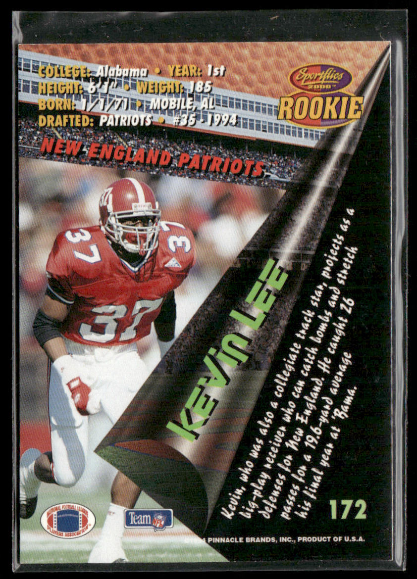 Kevin Lee 1994 Sportflics #172 RC New England Patriots