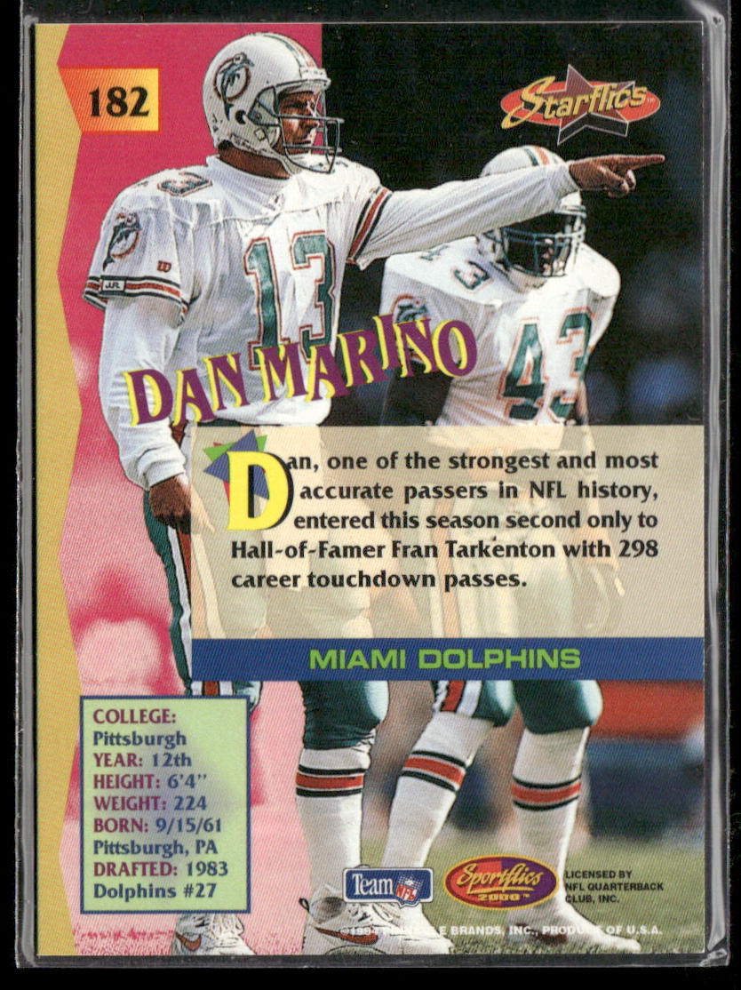 Dan Marino 1994 Sportflics #182 Miami Dolphins