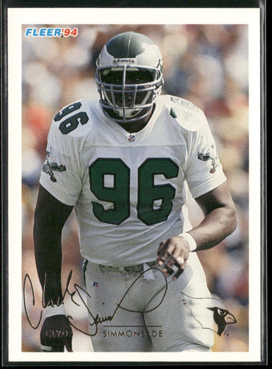 Clyde Simmons 1994 Fleer #14 Arizona Cardinals