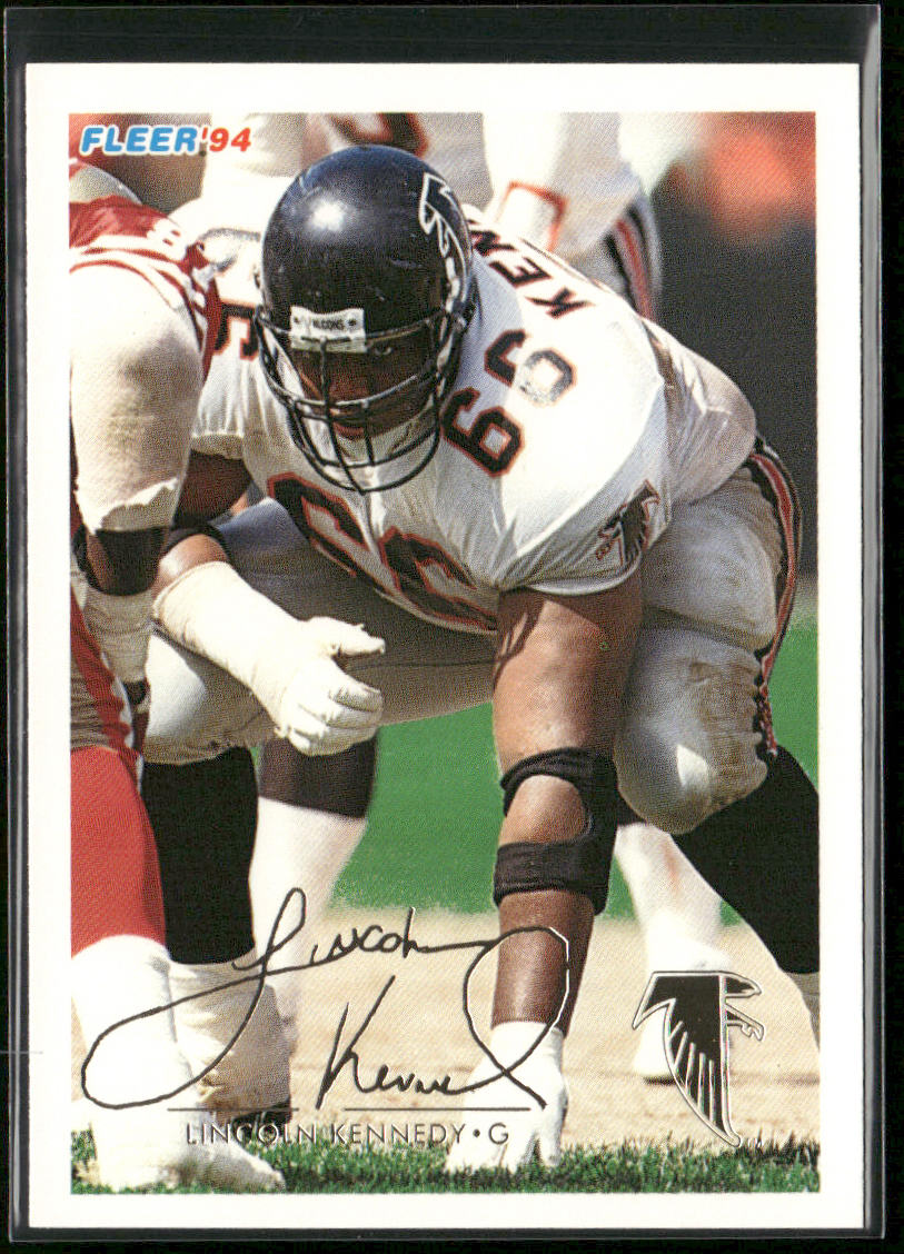 Lincoln Kennedy 1994 Fleer #27 Atlanta Falcons