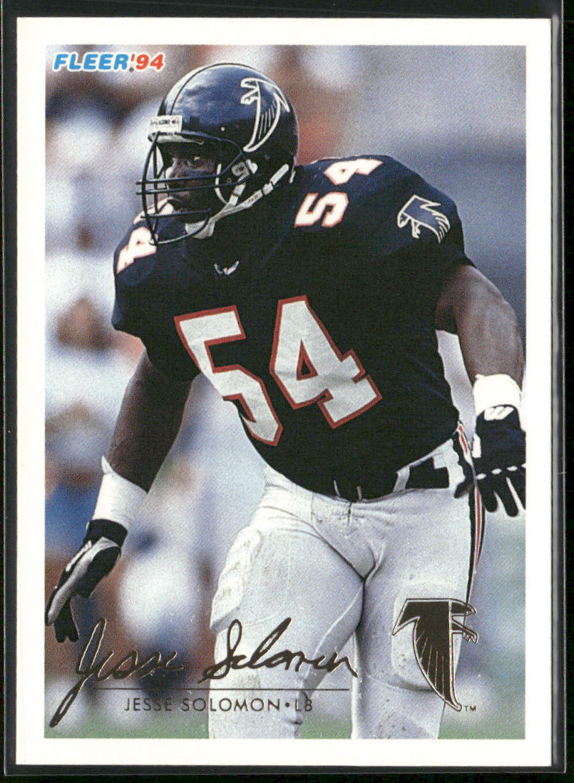 Jesse Solomon 1994 Fleer #33 Atlanta Falcons