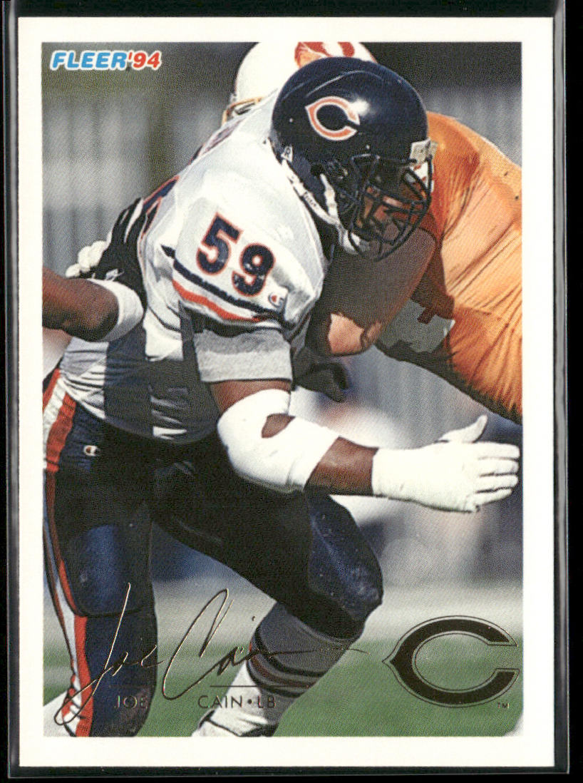 Joe Cain 1994 Fleer #57 RC Chicago Bears
