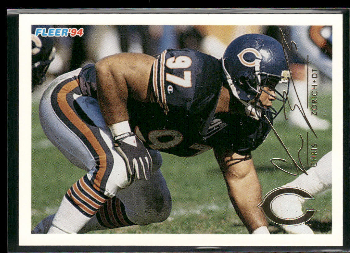 Chris Zorich 1994 Fleer #72 Chicago Bears