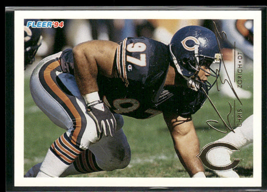 Chris Zorich 1994 Fleer #72 Chicago Bears
