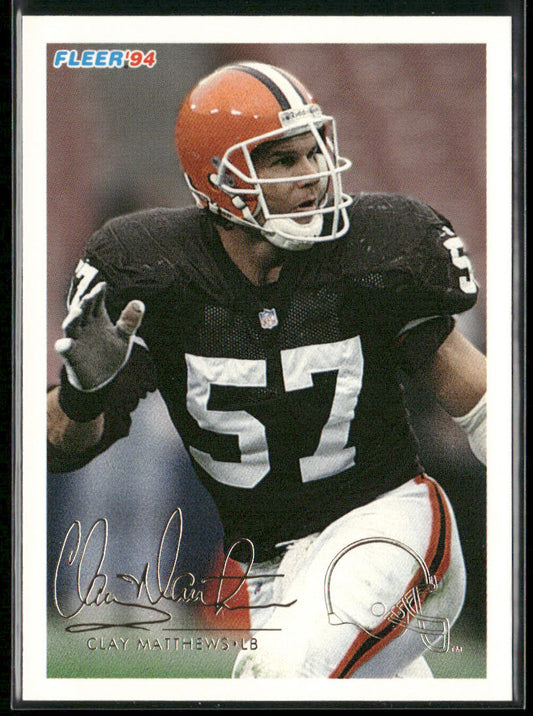 Clay Matthews 1994 Fleer #99 Cleveland Browns