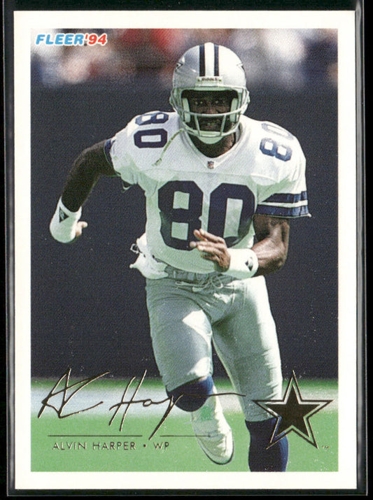Alvin Harper 1994 Fleer #111 Dallas Cowboys