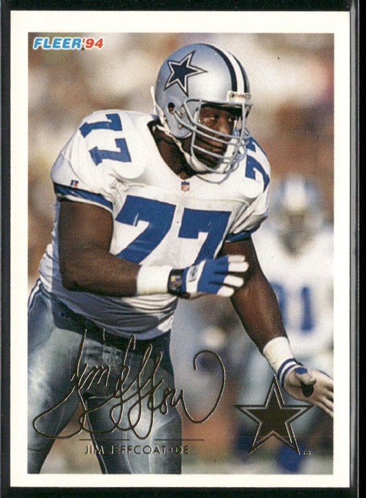 Jim Jeffcoat 1994 Fleer #113 Dallas Cowboys