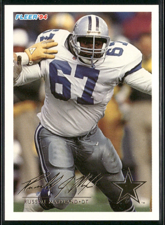 Russell Maryland 1994 Fleer #116 Dallas Cowboys