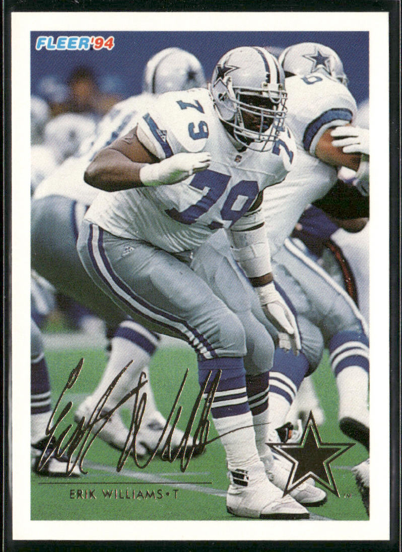 Erik Williams 1994 Fleer #125 Dallas Cowboys