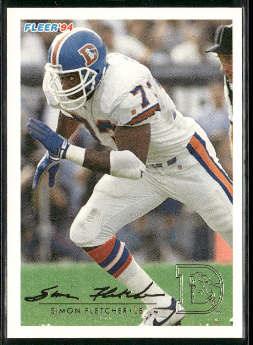 Simon Fletcher 1994 Fleer #136 Denver Broncos