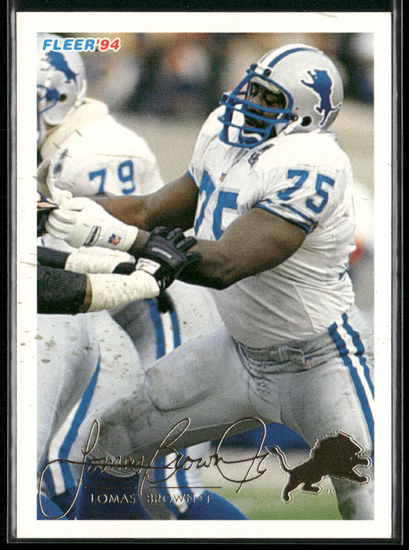Lomas Brown 1994 Fleer #147 Detroit Lions