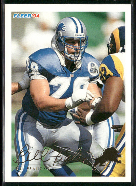 Bill Fralic 1994 Fleer #148 Detroit Lions