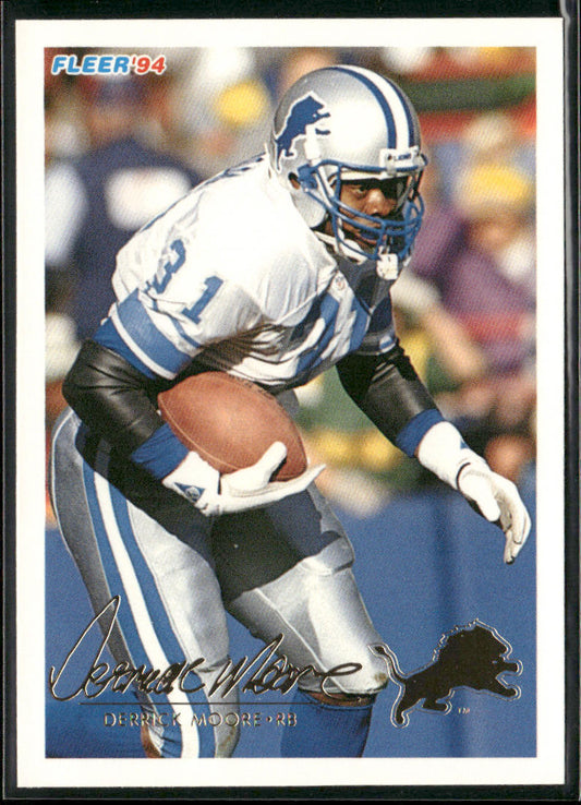 Derrick Moore 1994 Fleer #155 Detroit Lions