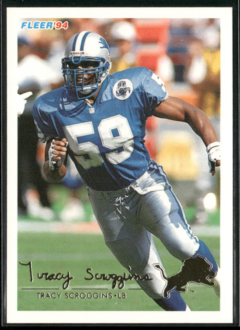 Tracy Scroggins 1994 Fleer #161 Detroit Lions