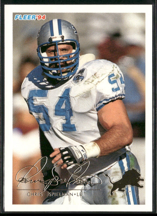 Chris Spielman 1994 Fleer #162 Detroit Lions
