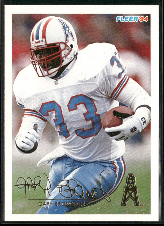 Gary Brown 1994 Fleer #181 Houston Oilers