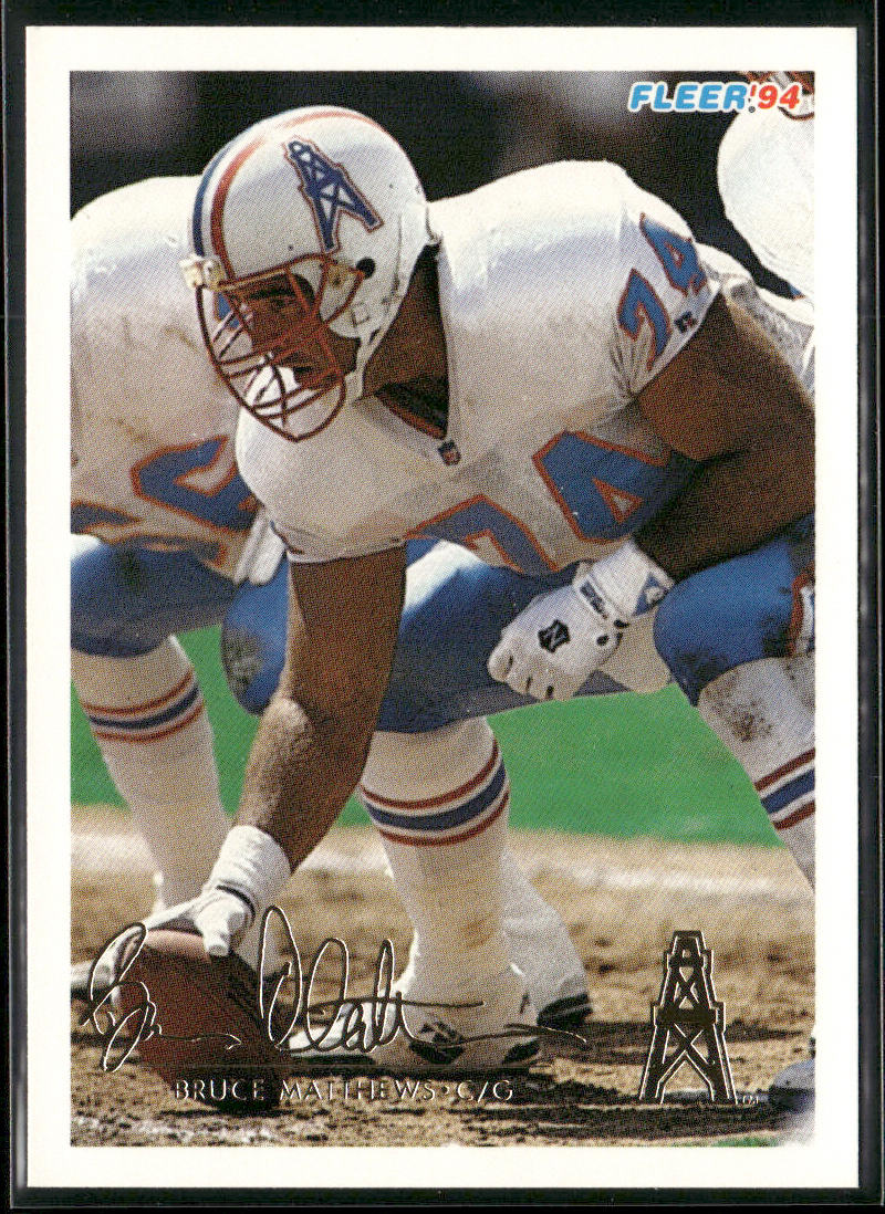 Bruce Matthews 1994 Fleer #189 Houston Oilers