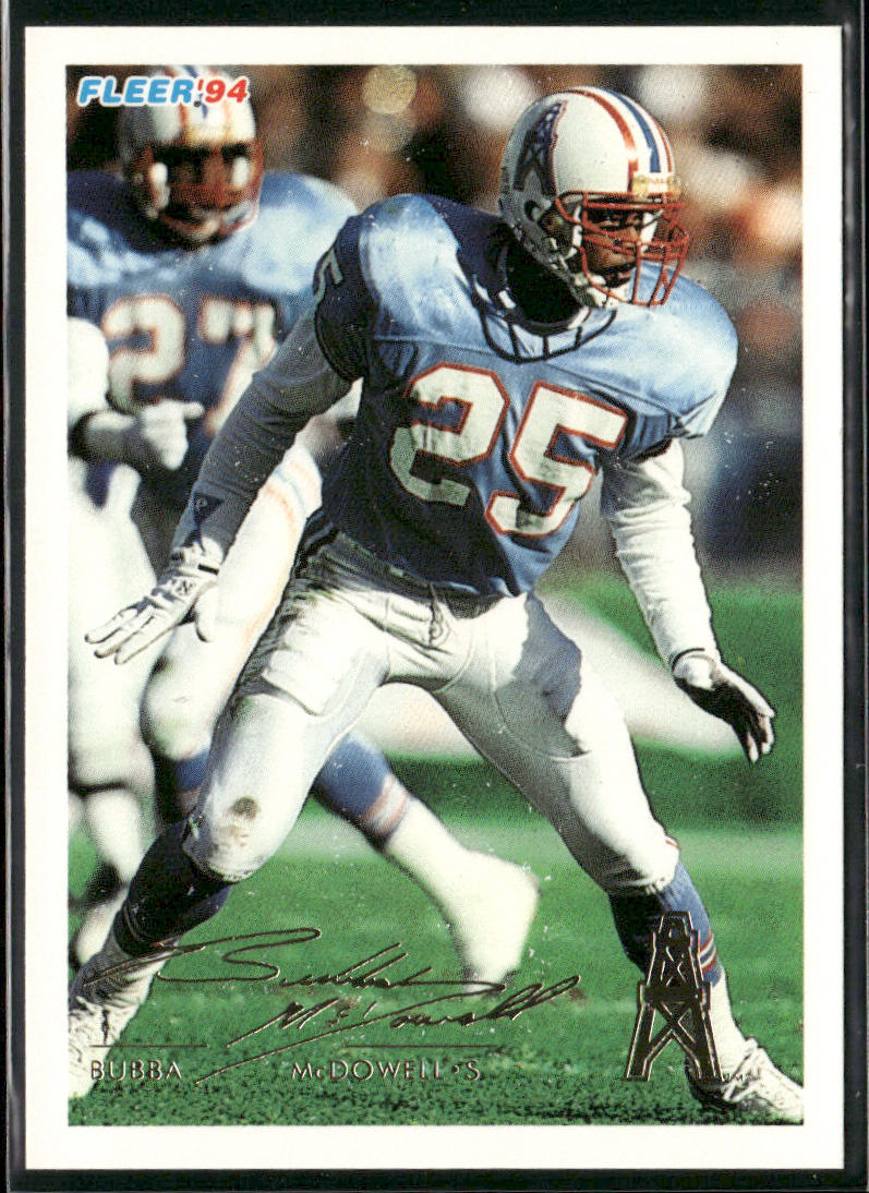 Bubba McDowell 1994 Fleer #190 Houston Oilers