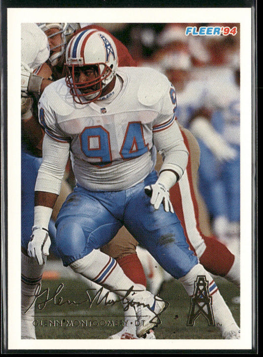 Glenn Montgomery 1994 Fleer #191 RC Houston Oilers