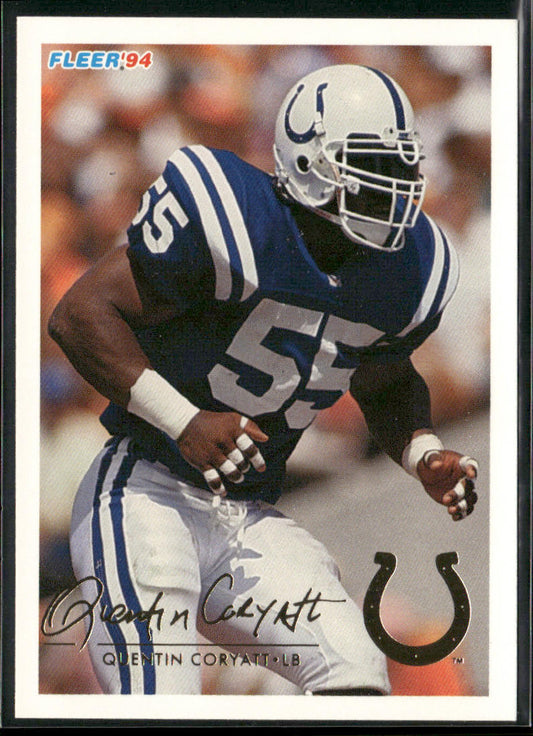 Quentin Coryatt 1994 Fleer #205 Indianapolis Colts