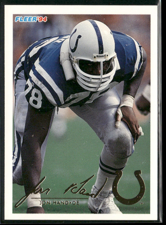 Jon Hand 1994 Fleer #208 Indianapolis Colts