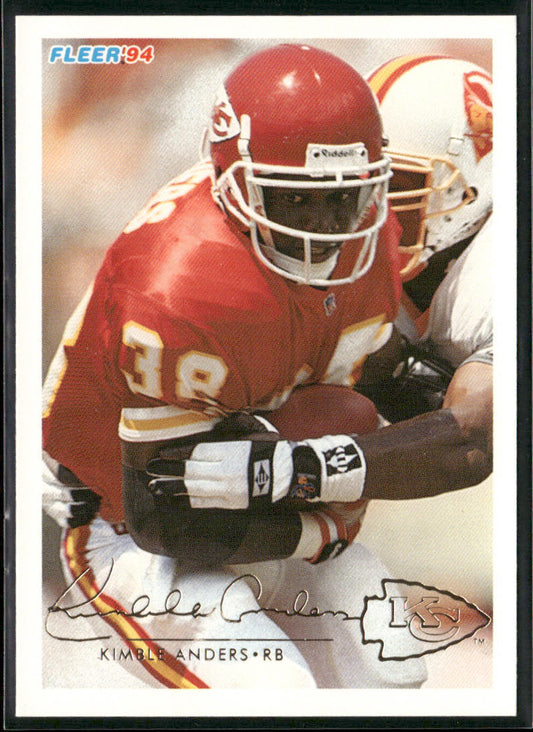 Kimble Anders 1994 Fleer #217 Kansas City Chiefs