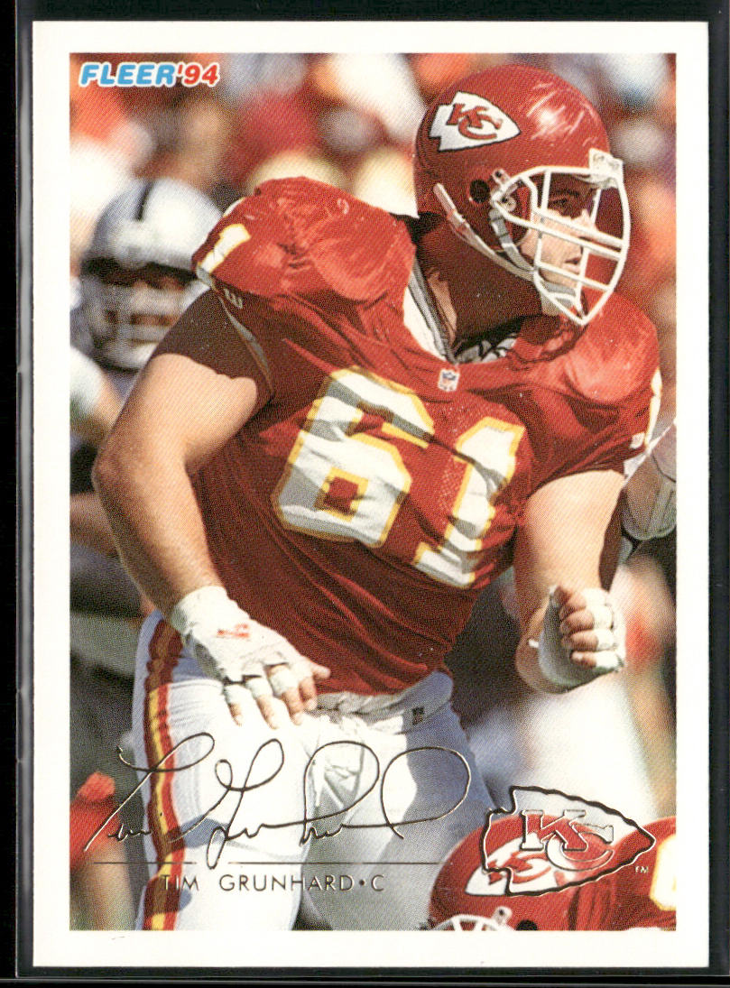 Tim Grunhard 1994 Fleer #223 Kansas City Chiefs
