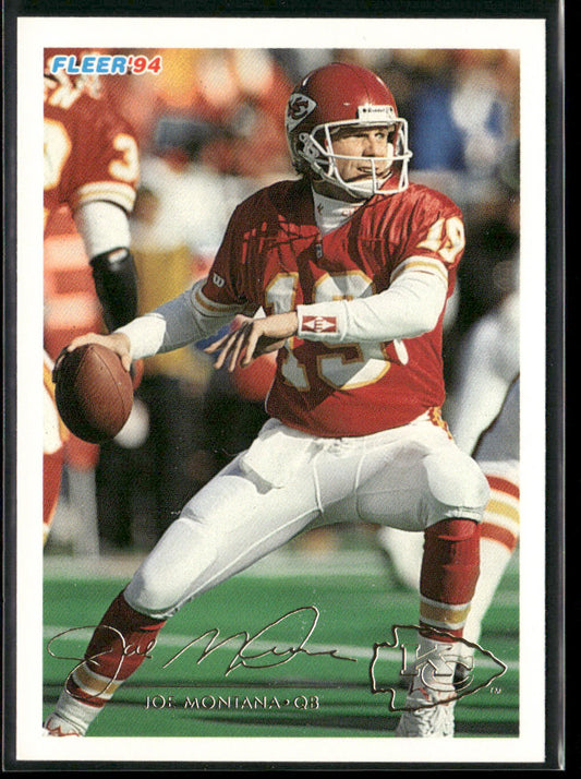 Joe Montana 1994 Fleer #226 Kansas City Chiefs