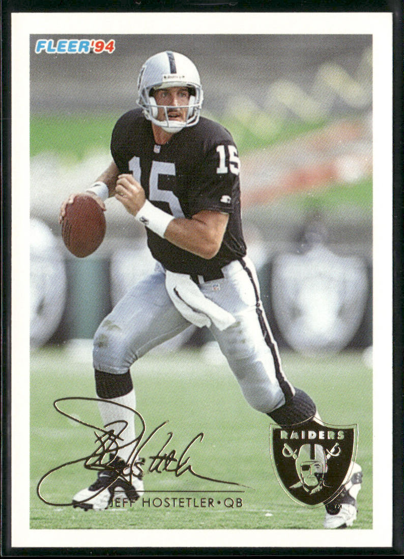 Jeff Hostetler 1994 Fleer #234 Los Angeles Raiders