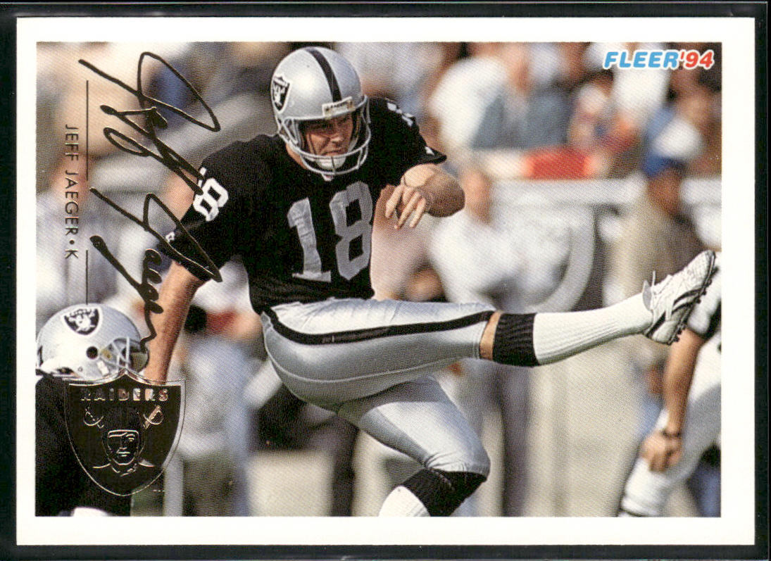 Jeff Jaeger 1994 Fleer #236 Los Angeles Raiders