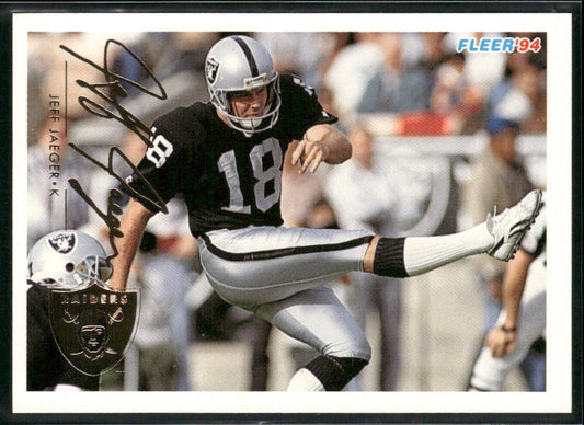 Jeff Jaeger 1994 Fleer #236 Los Angeles Raiders