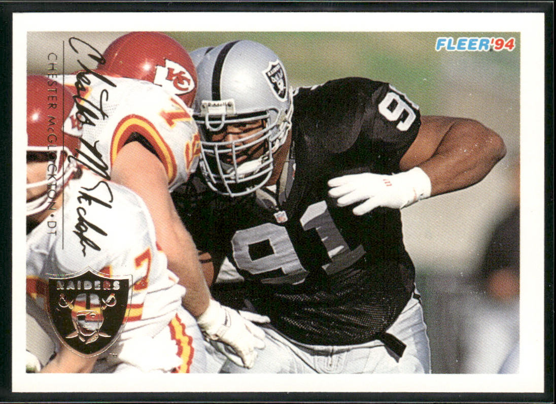 Chester McGlockton 1994 Fleer #241 Los Angeles Raiders