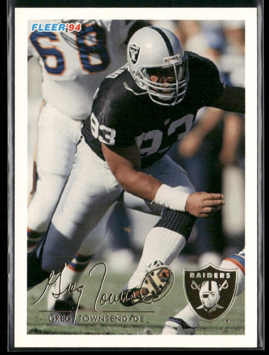 Greg Townsend 1994 Fleer #247 Los Angeles Raiders