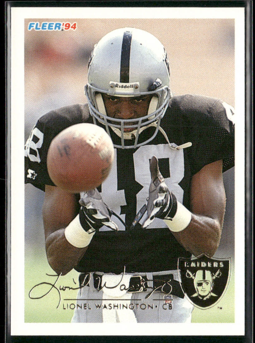 Lionel Washington 1994 Fleer #248 Los Angeles Raiders