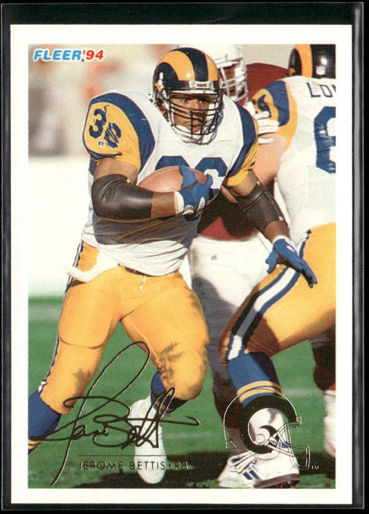 Jerome Bettis 1994 Fleer #252 Los Angeles Rams