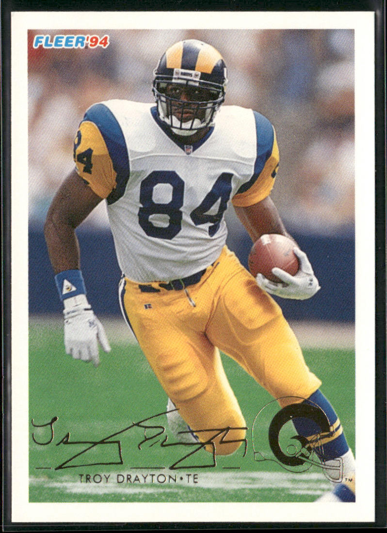 Troy Drayton 1994 Fleer #255 Los Angeles Rams