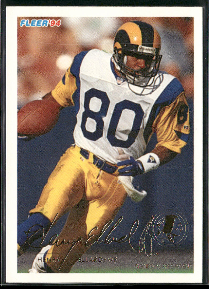 Henry Ellard 1994 Fleer #256 Washington Redskins