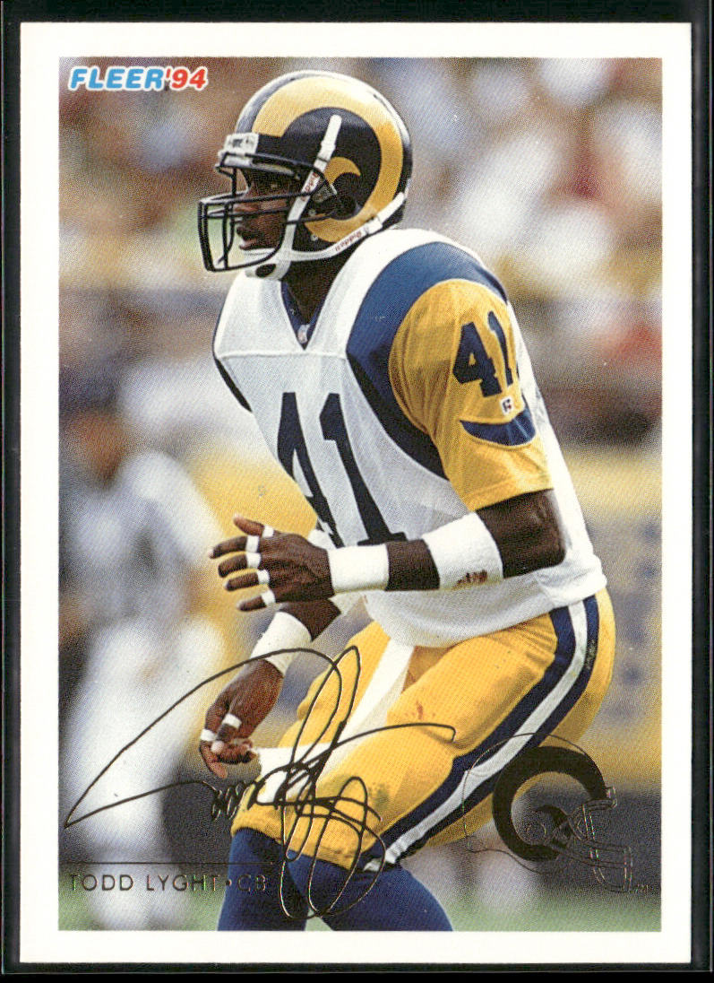 Todd Lyght 1994 Fleer #259 Los Angeles Rams