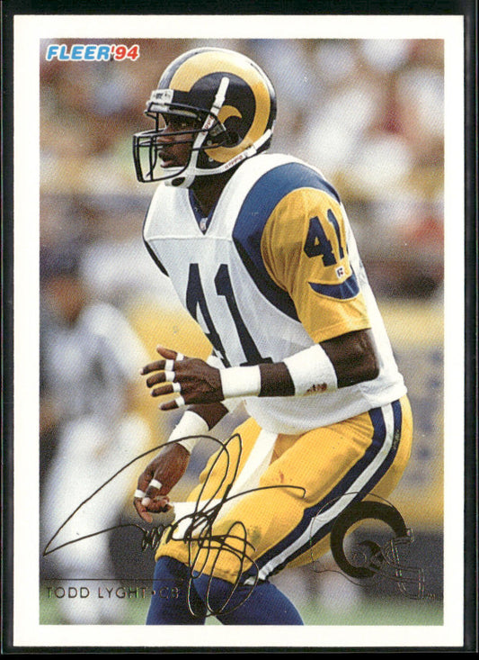 Todd Lyght 1994 Fleer #259 Los Angeles Rams