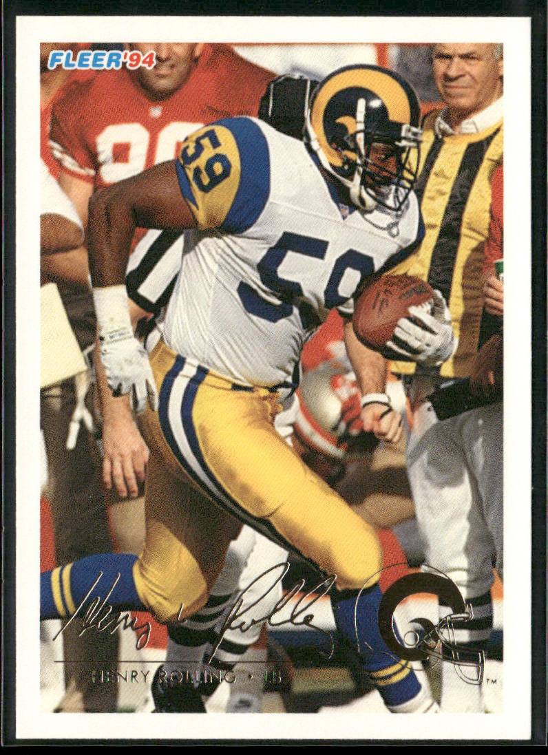 Henry Rolling 1994 Fleer #263 Los Angeles Rams