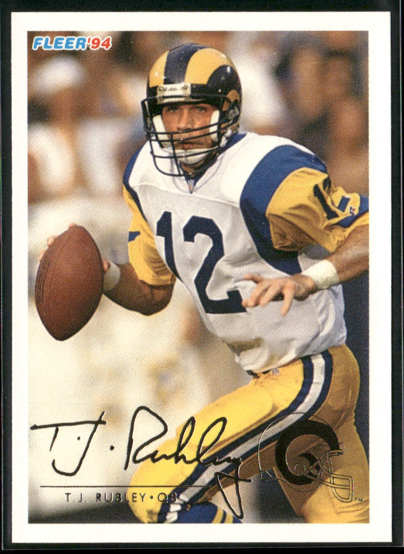 T.J. Rubley 1994 Fleer #264 RC Los Angeles Rams