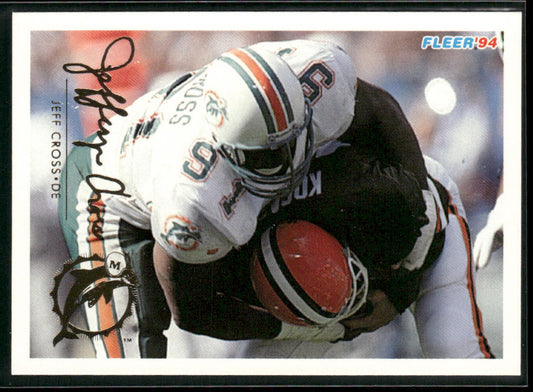 Jeff Cross 1994 Fleer #273 Miami Dolphins