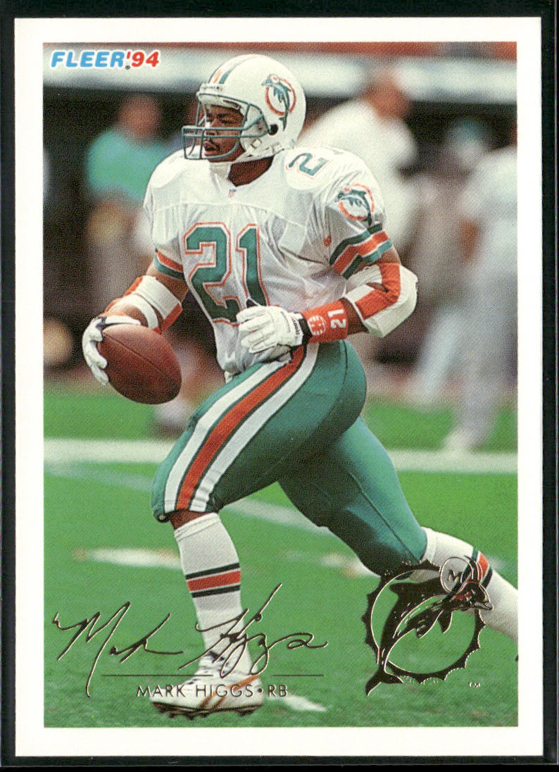 Mark Higgs 1994 Fleer #275 Miami Dolphins