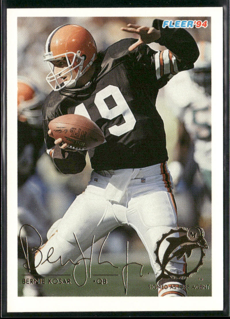 Bernie Kosar 1994 Fleer #280 Miami Dolphins