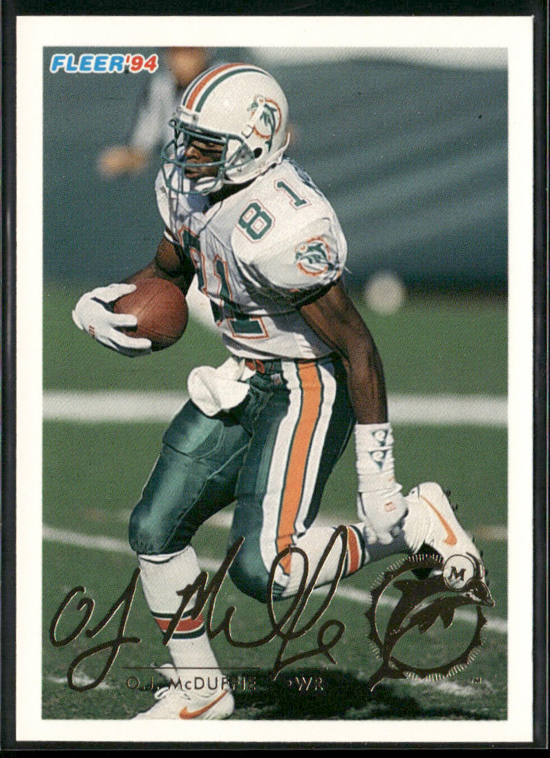 O.J. McDuffie 1994 Fleer #282 Miami Dolphins