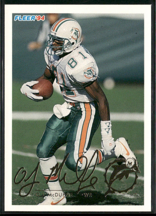 O.J. McDuffie 1994 Fleer #282 Miami Dolphins