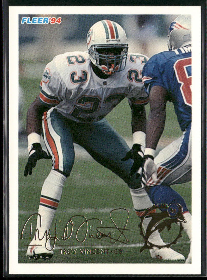 Troy Vincent 1994 Fleer #285 Miami Dolphins
