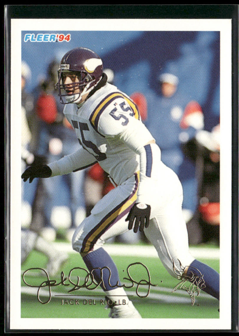 Jack Del Rio 1994 Fleer #290 Minnesota Vikings